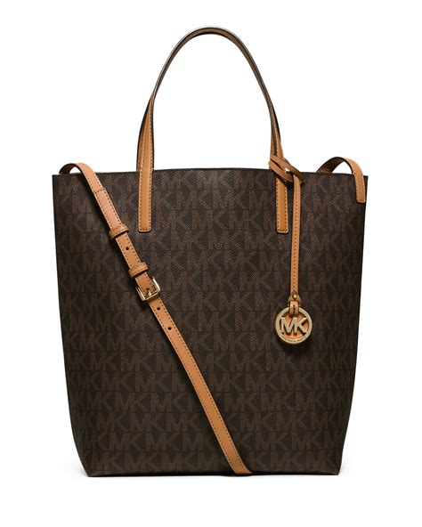 michael kors large tan tote bag|largest Michael Kors bag.